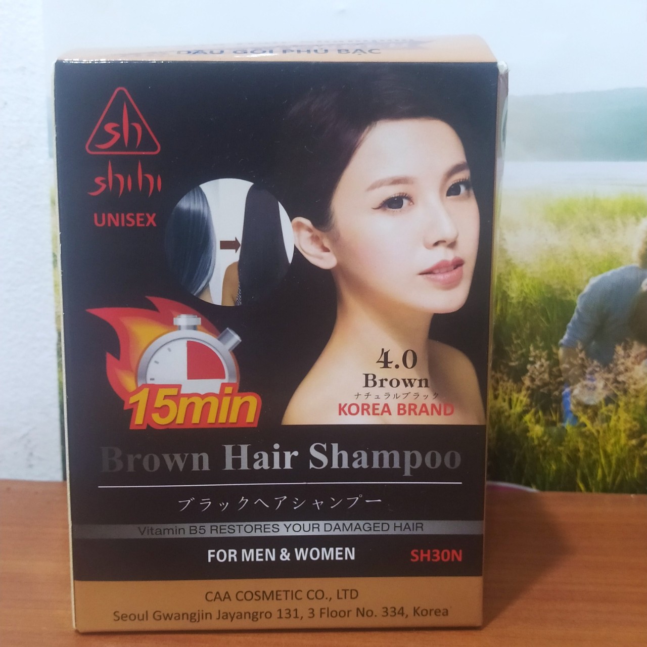 Dầu gội phủ bạc Shihi - nhuộm tóc NÂU