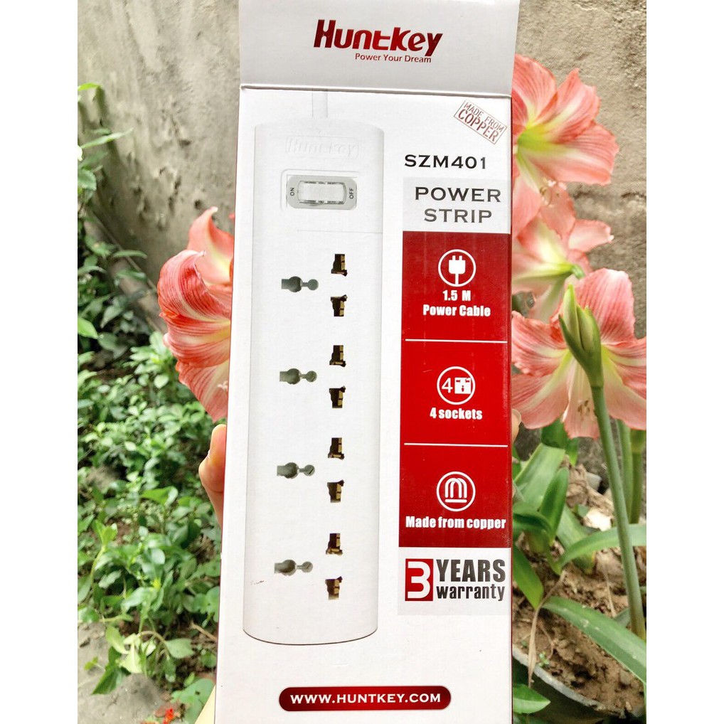Ổ Điện Huntkey cao cấp 4-5-6 chấu ổ cắm điện chính hãng