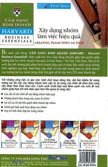 Fahasa - Cẩm Nang Kinh Doanh - Xây Dựng Nhóm Làm Việc Hiệu Quả (Tái Bản 2017)