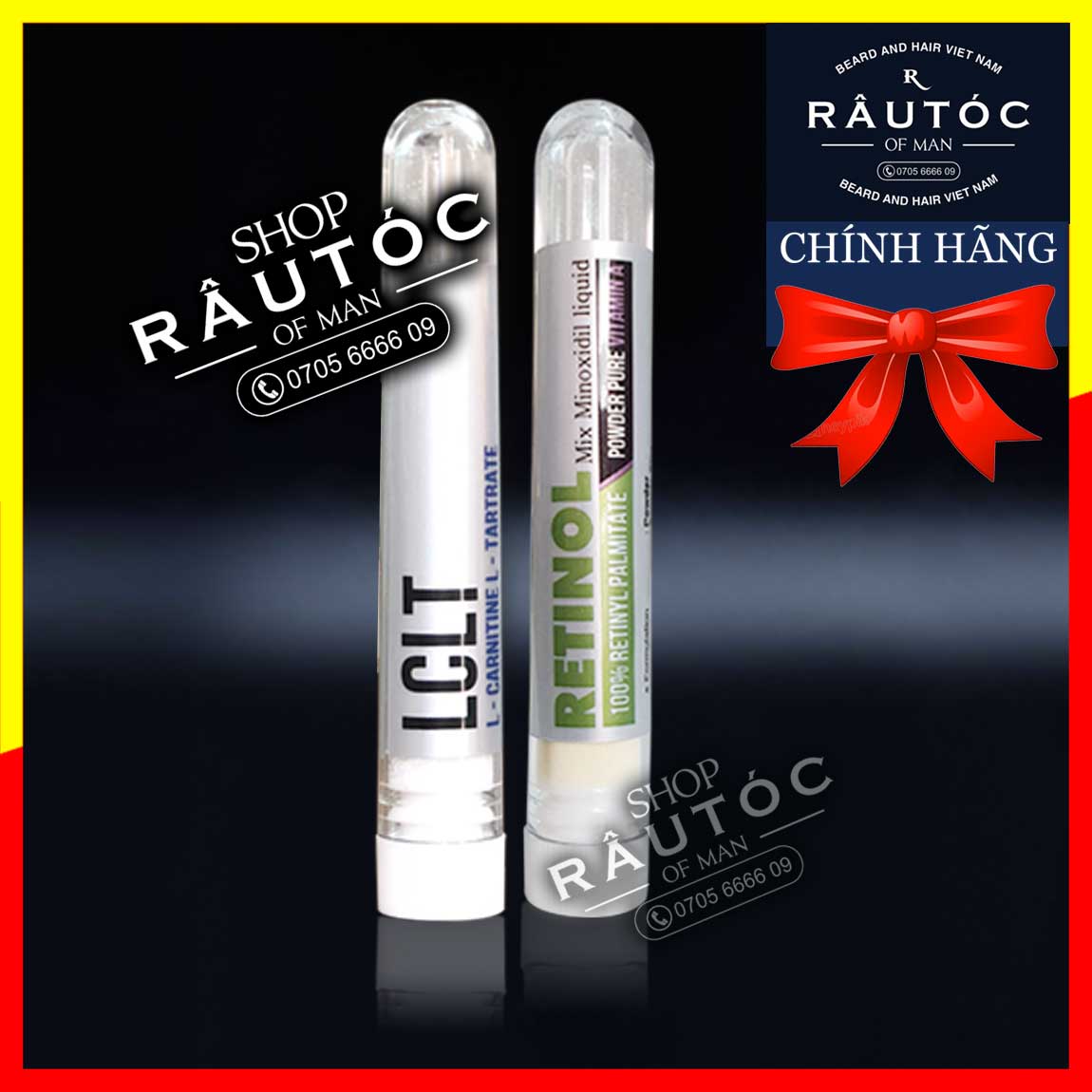 Bột Lclt , Retinol hổ trợ mọc râu nhanh