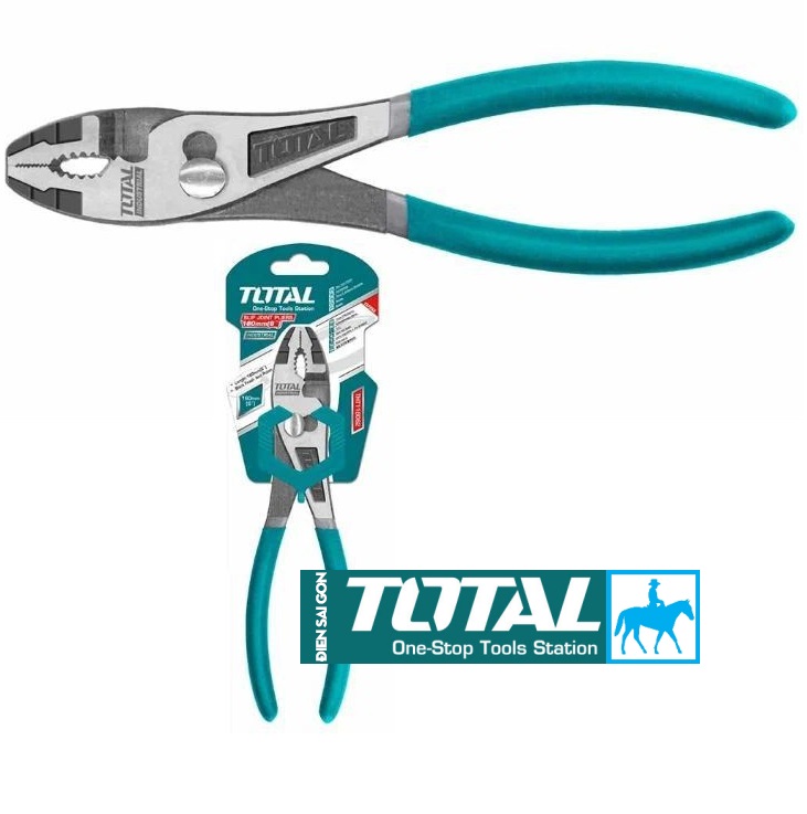 Kềm kìm 2 lỗ 8inch 200mm slip joint pliers total chính hãng tht118082