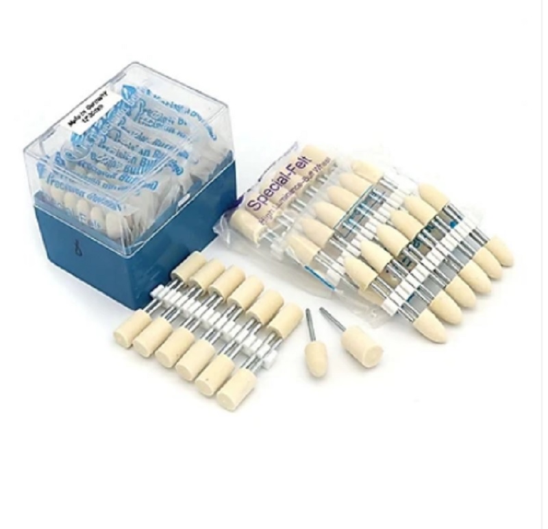 Bộ 12 Đầu đánh bóng trang sức resin cán 2mm dùng cho tất cả các dòng máy mài mini, máy mài móng tay mũi đầu bông