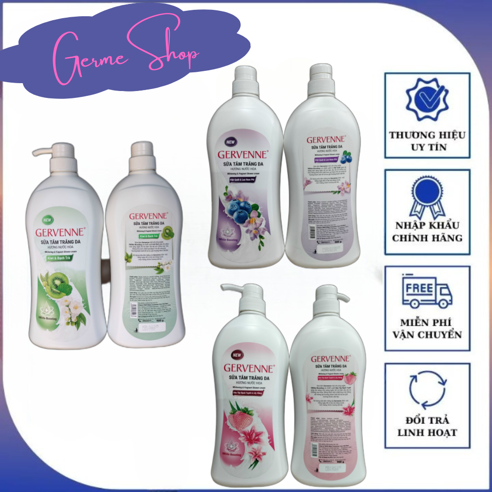 Sữa tắm trắng da hương nước hoa Gervenne 900g