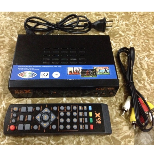 Combo đầu thu kỹ thuật số telebox t201 + dàn thu tín hiệu kts