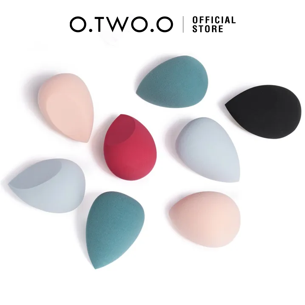 O.TWO.O Makeup Sponge Puff Foam Soft Wet / Dry Beauty Blender Màu Ngẫu nhiên 1 chiếc