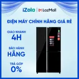 [GIAO TẠI HCM] Tủ lạnh Sharp Inverter 525 lít SJ-FXP600VG-BK - Hệ thống làm lạnh kép Hybrid Cooling - Bảng điều khiển bên ngoài - Chế độ làm đông nhanh