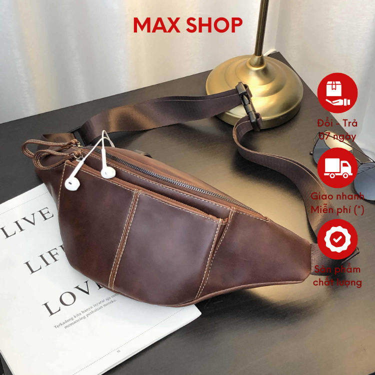 Túi nam đeo chéo bt05 kiểu dáng bao tử năng động trẻ trung
