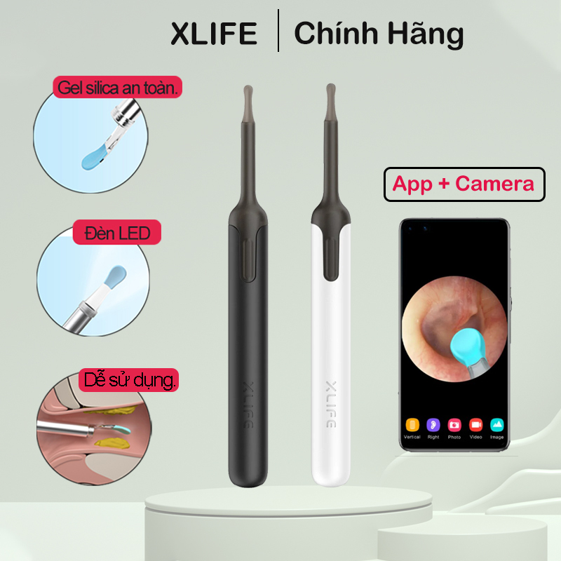 Xiaomi Youpin Bebird Xlife,Dụng cụ lấy ráy tai nội soi Xiaomi Youpin,Máy lấy ráy tai thông minh có đèn kèm camera kết