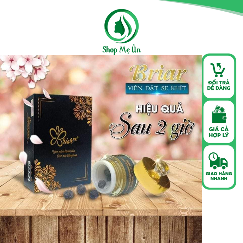 3 viên đặt thảo mộc tầm xuân briar giúp se khít và làm sạch viêm phụ khoa vùng kín