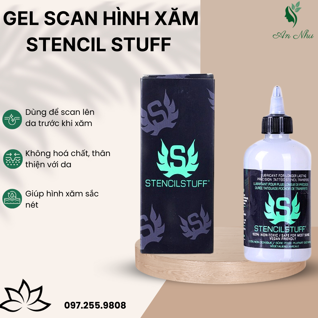Gel scan hình xăm stencil stuff 250ml