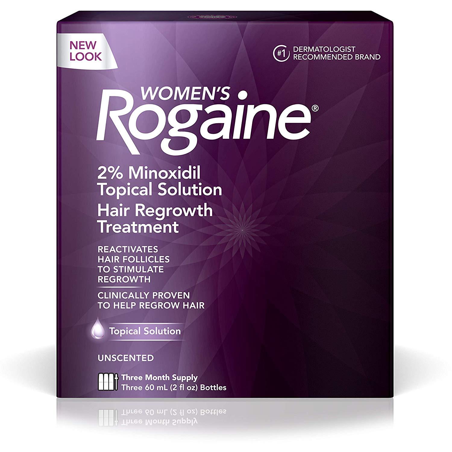 Dung dịch mọc tóc Dành Cho Nữ Rogaine Hair Regrowth Treatment 60Ml ( 3 chai )