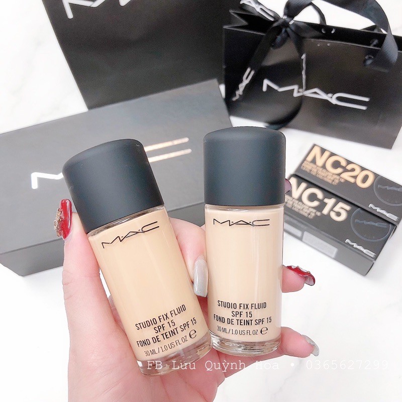Kem nền mac lâu trôi 24h mac studio fix fluid spf+ foundation 30ml 15 -18 -20 - 12