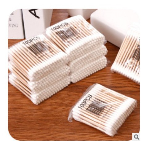 Bịch 100 bông tăm vệ sinh ngoáy tai loại 1