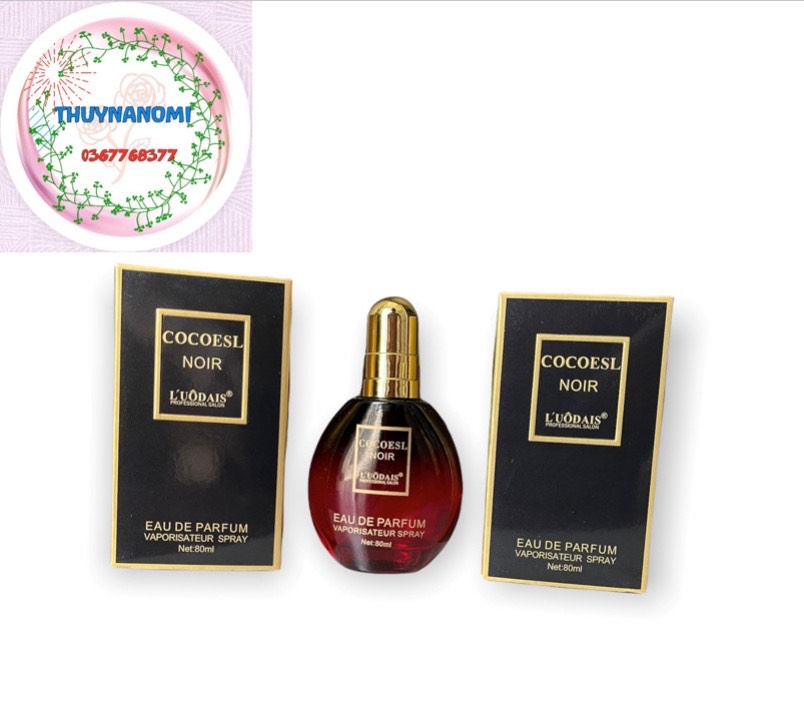 Tinh dầu dưỡng tóc coco đỏ hương nước hoa cao cấp 80ml, tinh dầu dưỡng tóc cocoesl noir - thuynanomi