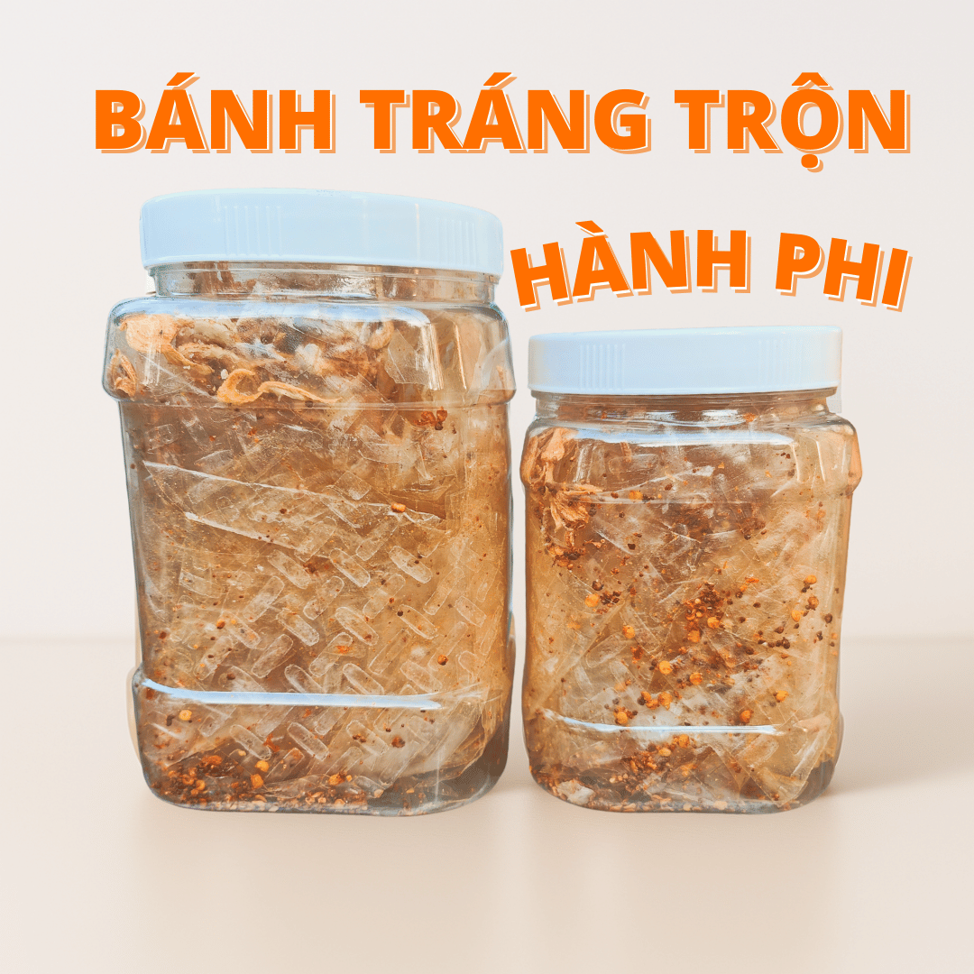 Bánh Tráng Trộn Dẻo Hành Phi - Ăn Vặt Snack