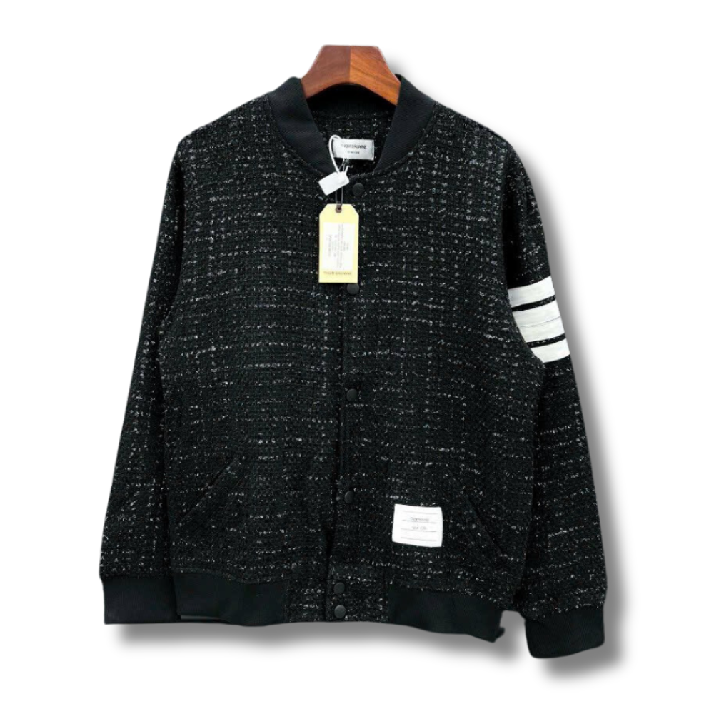 Áo khoác bomber nam Thom chất dạ siêu đẹp dày dặn Arushop