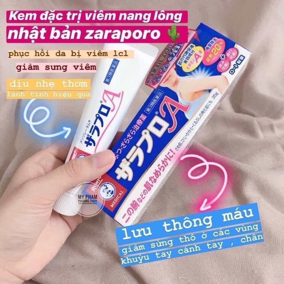 Kem trị viêm nang lông Zaraporo Rohto - Kem trị viêm nang lông Zaraporo Rohto