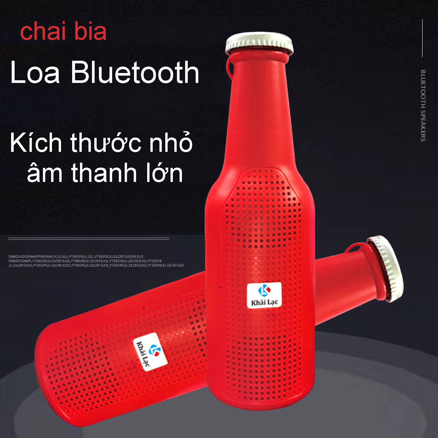 Loa nghe nhạc kết nối Blueooth không dây, Loa âm thanh lớn Kết hợp nghe nhạc và đèn pin, Kết nối nhanh chóng dễ dàng không kén máy