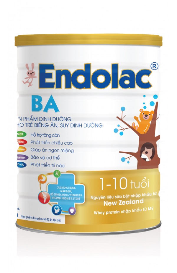 Sữa bột endolac ba 400g-900g dành cho trẻ từ 1 - 10 tuổi
