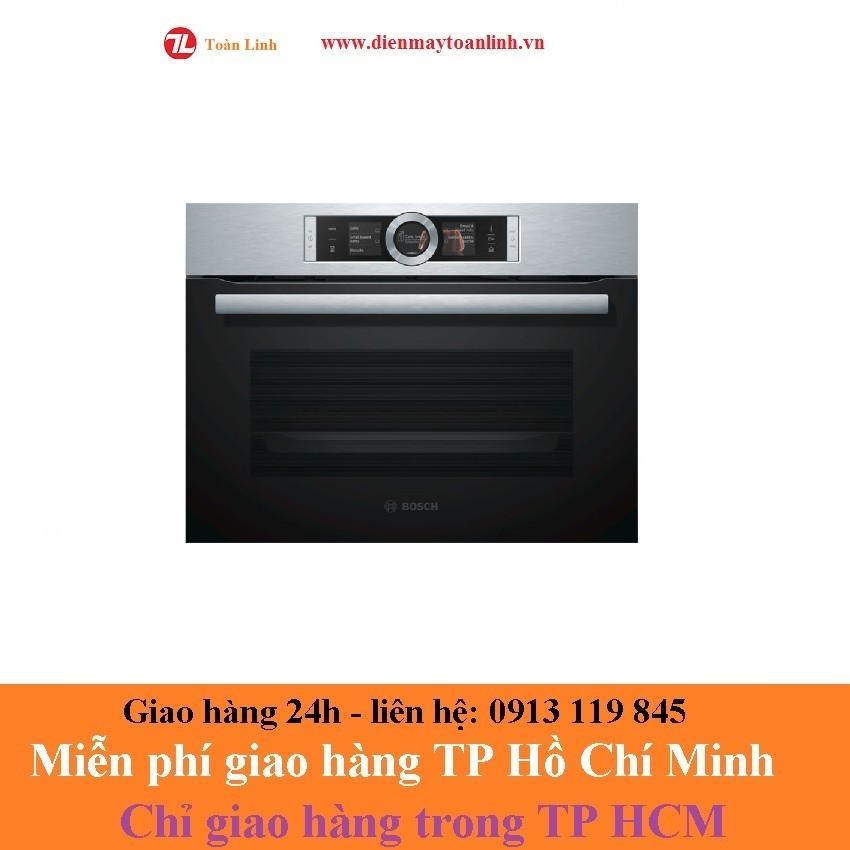 Lò nướng âm kết hợp hấp Bosch CSG656RS1