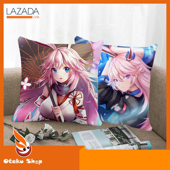 [HCM]Áo gối bao gối ôm  gối sofa gối tựa lưng 40x40cm gối hình Honkai Impact 3rd - Otakushop