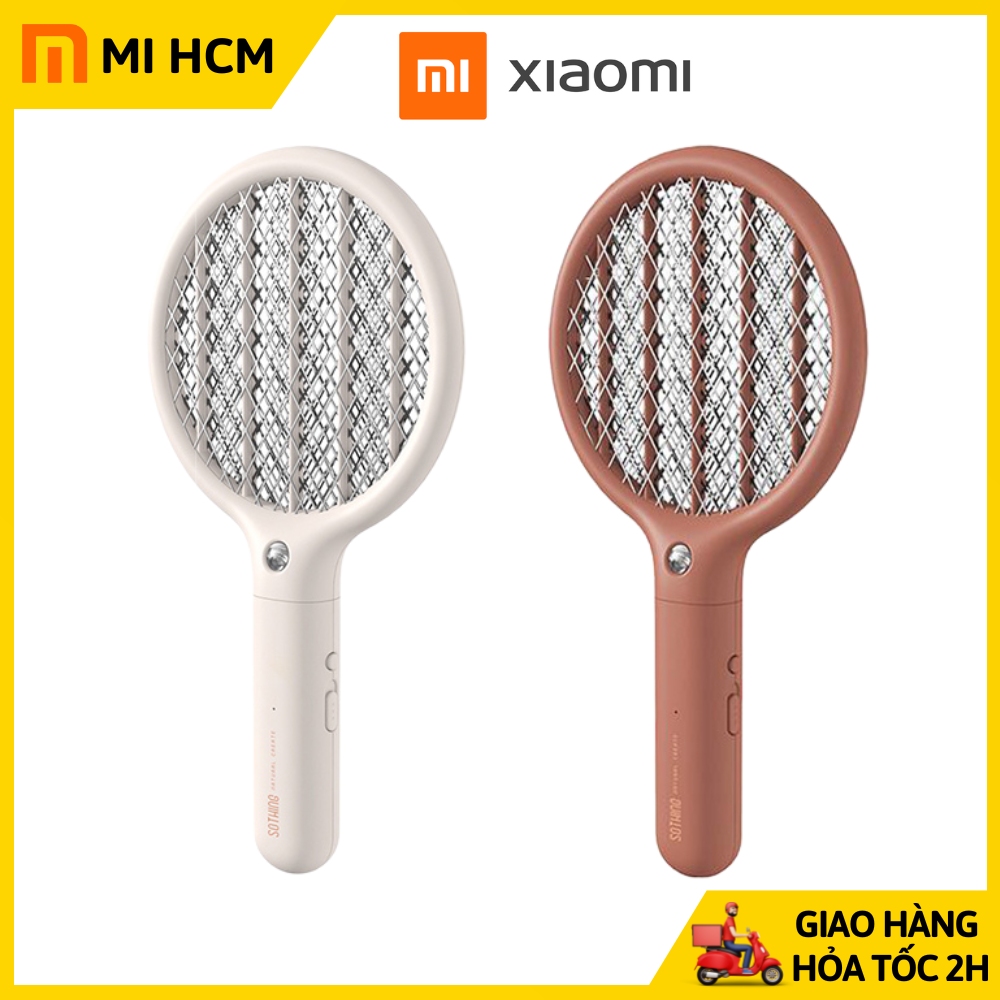Vợt muỗi xiaomi, vợt muỗi điện mini xiaomi sothing shj-s-1914 cao cấp, an toàn - đèn thu hút muỗi, pin 30 ngày, sạc usb, hàng chính hãng