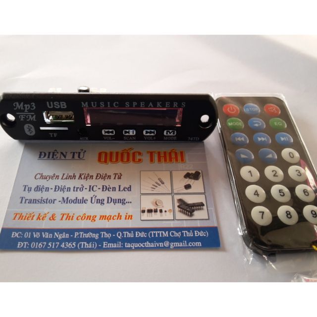 Board mp3 bluethooh 5.0 ,fm, thẻ nhớ, usb,sd
