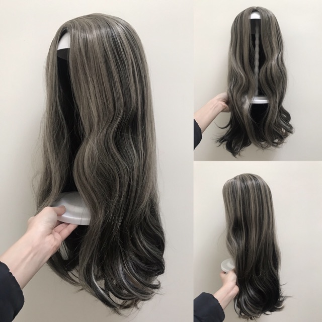 ❤️ Hàng Độc Lạ❤️ Tóc Nguyên Đầu Nhuộm C540 Pha Đen, Nâu, Vàng Kim Siêu Tây Hình Thật
