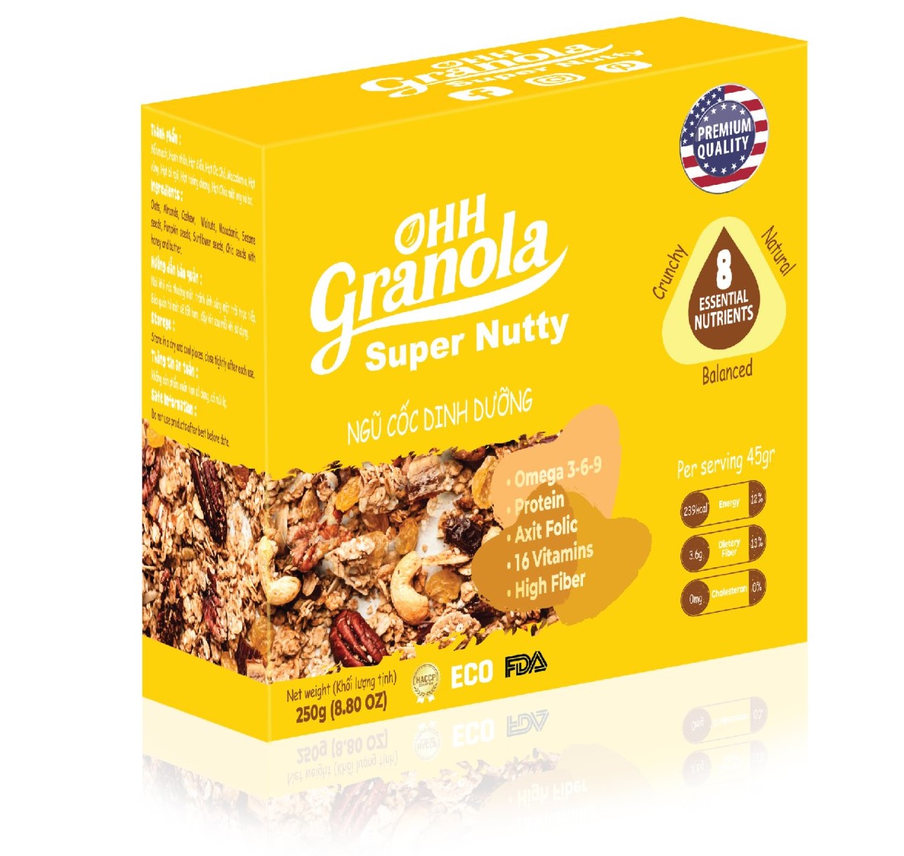 Ngũ Cốc trộn hạt dinh dưỡng Super Nutty Ohh Granola