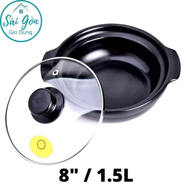 Nồi đất chịu nhiệt kho cá kho tộ kho quẹt nấu lẩu nấu canh nấu mì cay - sg-din8