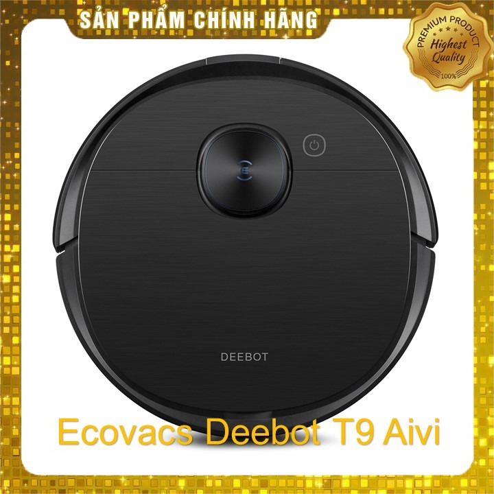 [Trả góp 0%]Robot hút bụi lau nhà Ecovacs Deebot T9 Aivi _ Model mới nhất 2021_ Tặng App Ecovacs home_ Lực hút max 3000pa