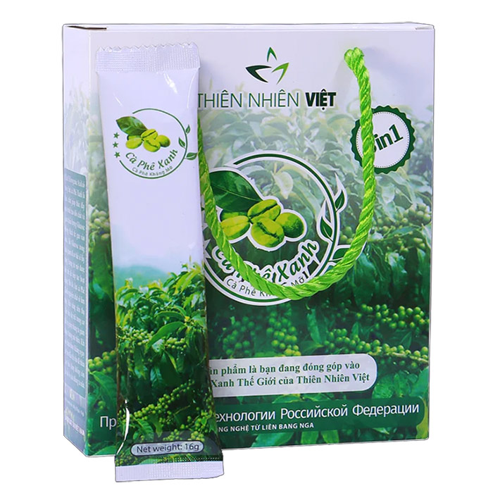 [HCM]Cà phê xanh giảm mỡ Thiên Nhiên Việt hộp 10 gói