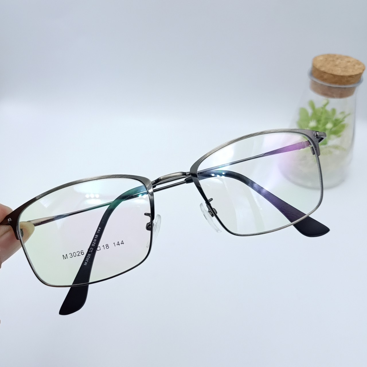 Gọng kính 0 độ thời trang , Nhận cắt phối cận – viễn - loạn theo yêu cầu , mã 3026