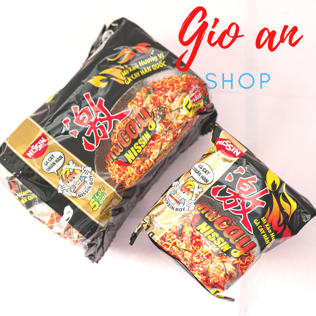 [HCM] MÌ CAY HÀN QUỐC NISSIN ( lốc 5 gói ) mỳ vị gà cay nissin