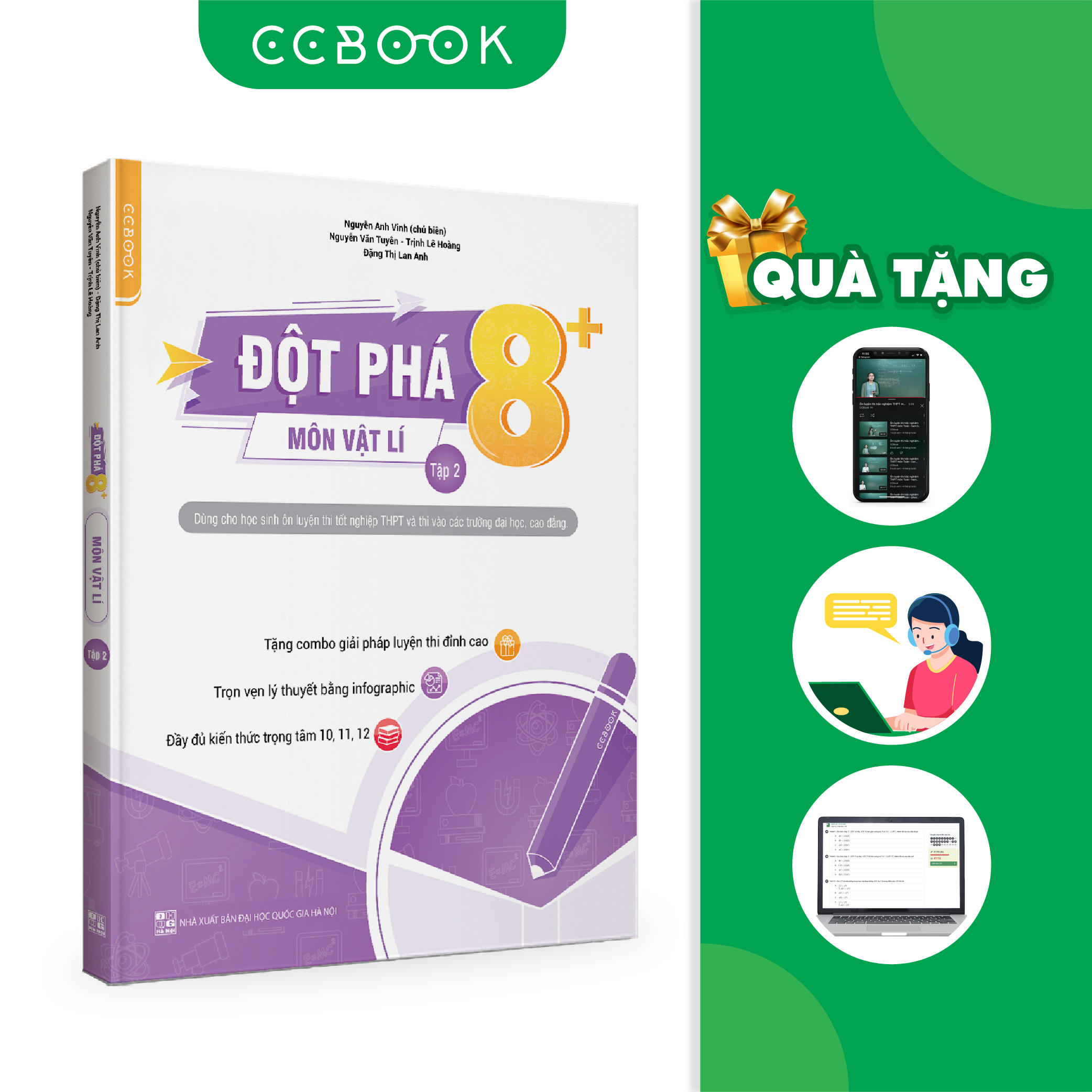 Đột phá 8+ môn vật lý - tập 2 - chính hãng ccbook