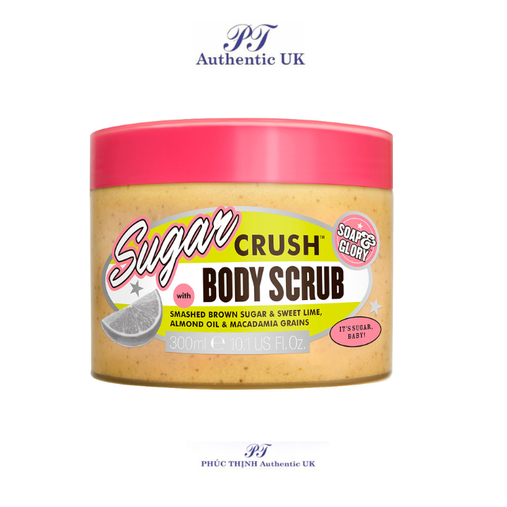 Tẩy da chết toàn thân - soap and glory sugar crush body scrub 300ml