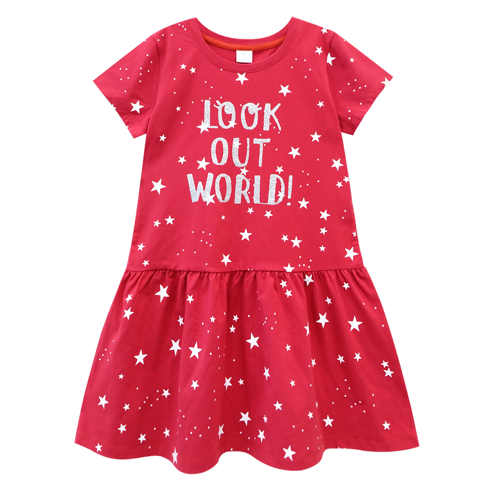 Váy Bé Gái Tay Ngắn Ngôi Sao 100% COTTON 14-38 kg MEEJENA - 1890