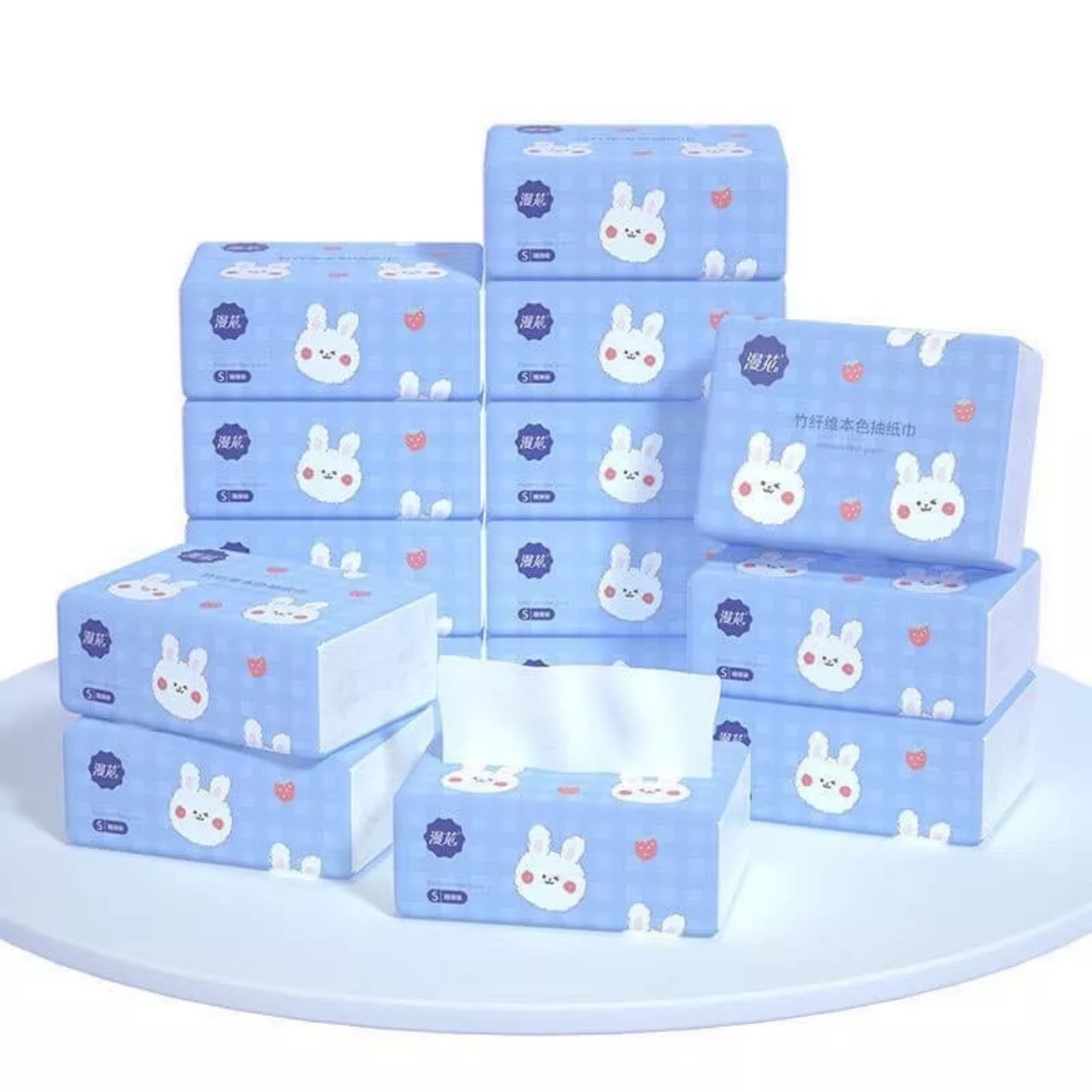 Combo 5 gói giấy ăn, khăn giấy khô hình thỏ trắng mềm mịn