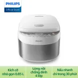 [Hàng Tặng Không Bán] Nồi Cơm Điện Tử Mini Philips HD3170/66 | 600W | 0.85 Lít - Hàng Chính Hãng