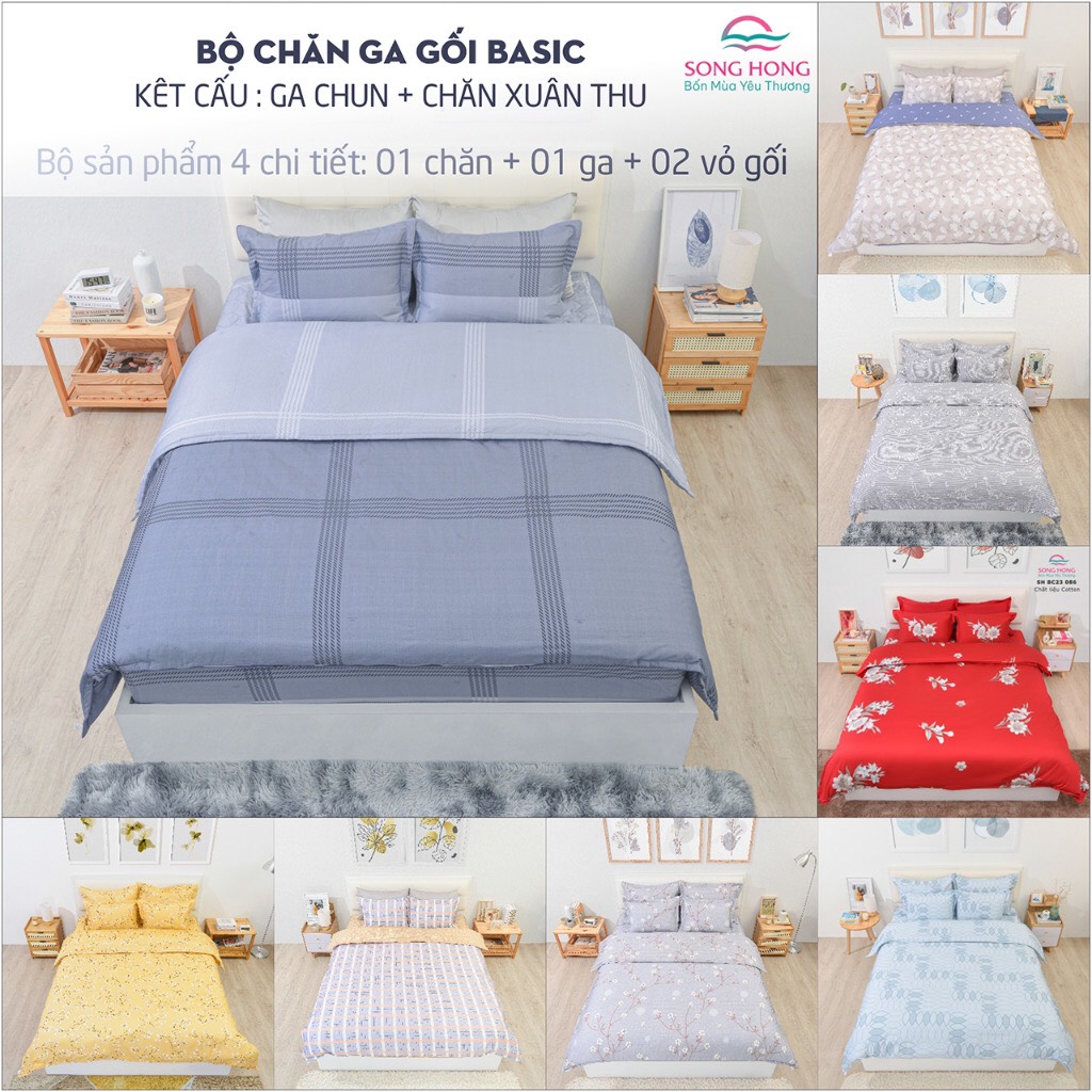 Bộ ggg 160x200 cotton sông hồng