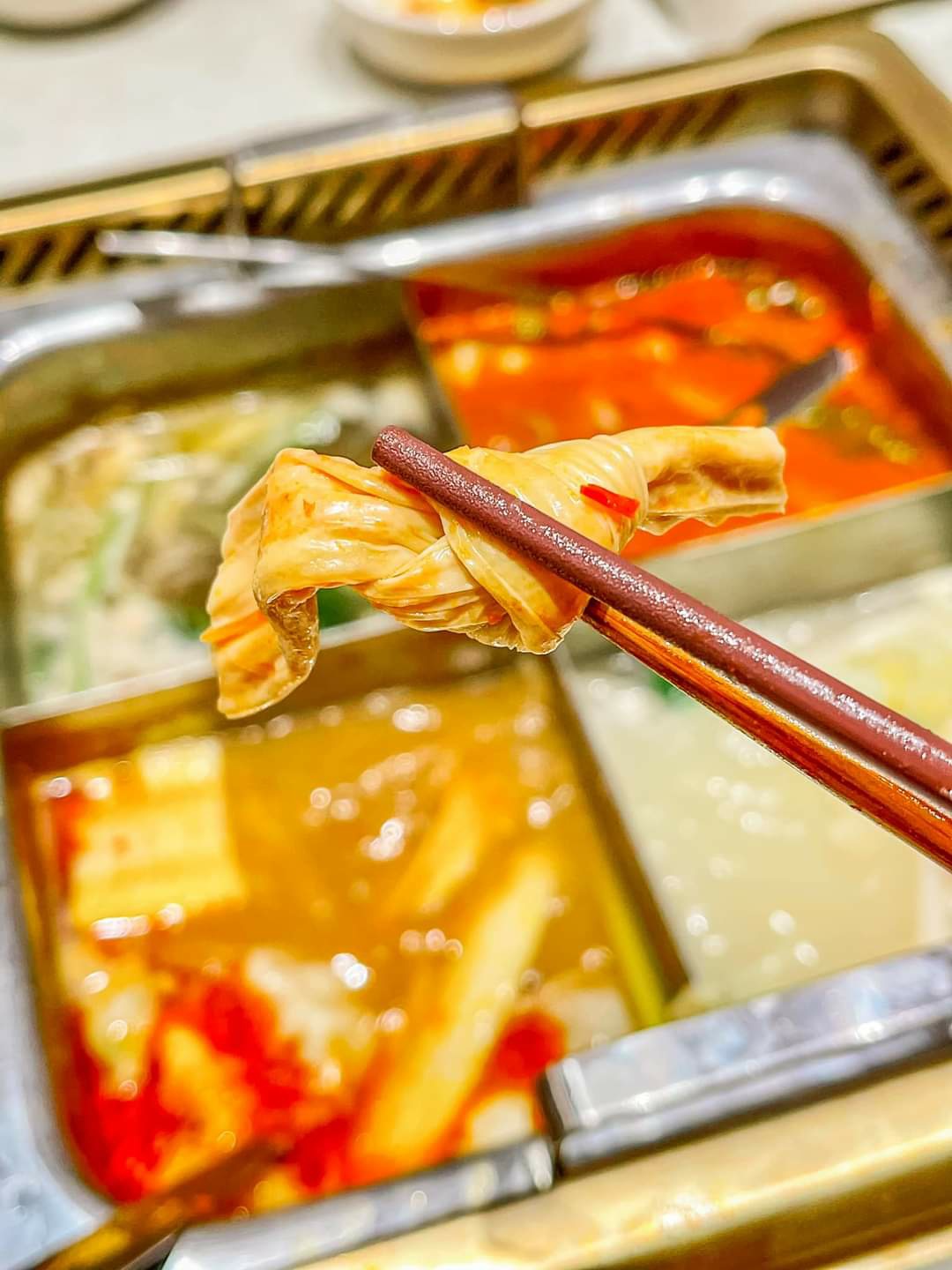 Viên thả lẩu Malaysia - Đậu hũ xoắn (phủ trúc tươi cuộn nơ) nhúng lẩu 500gr