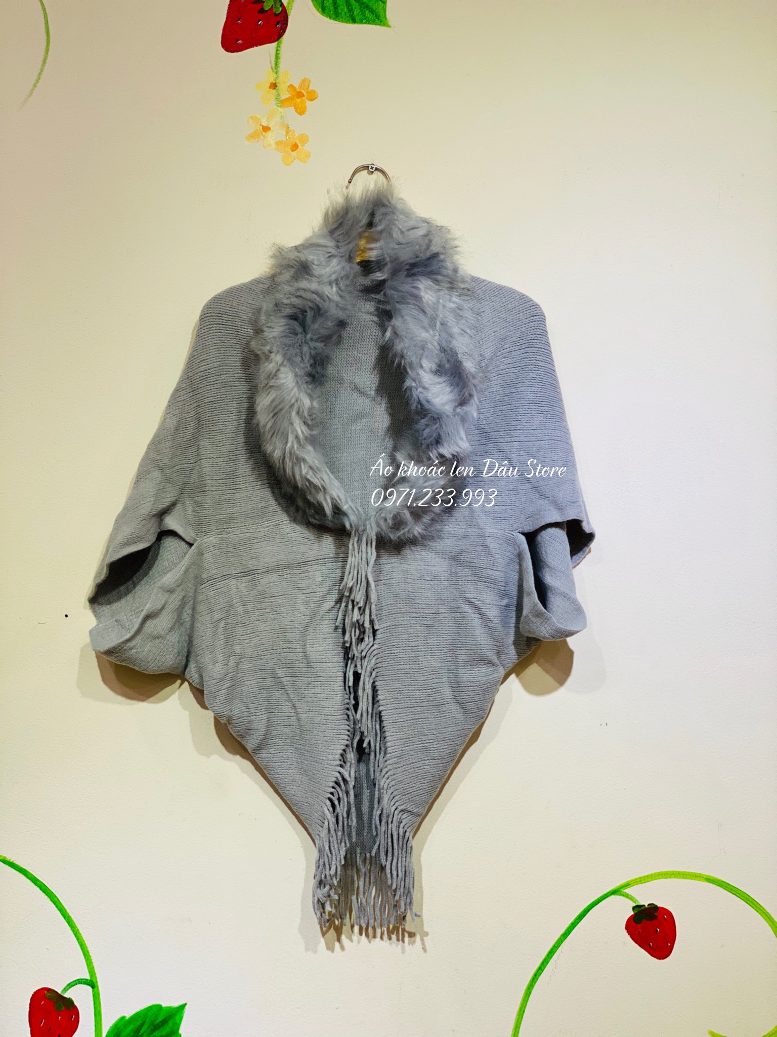 [HCM]ÁO KHOÁC LEN CHOÀNG CỔ LÔNG