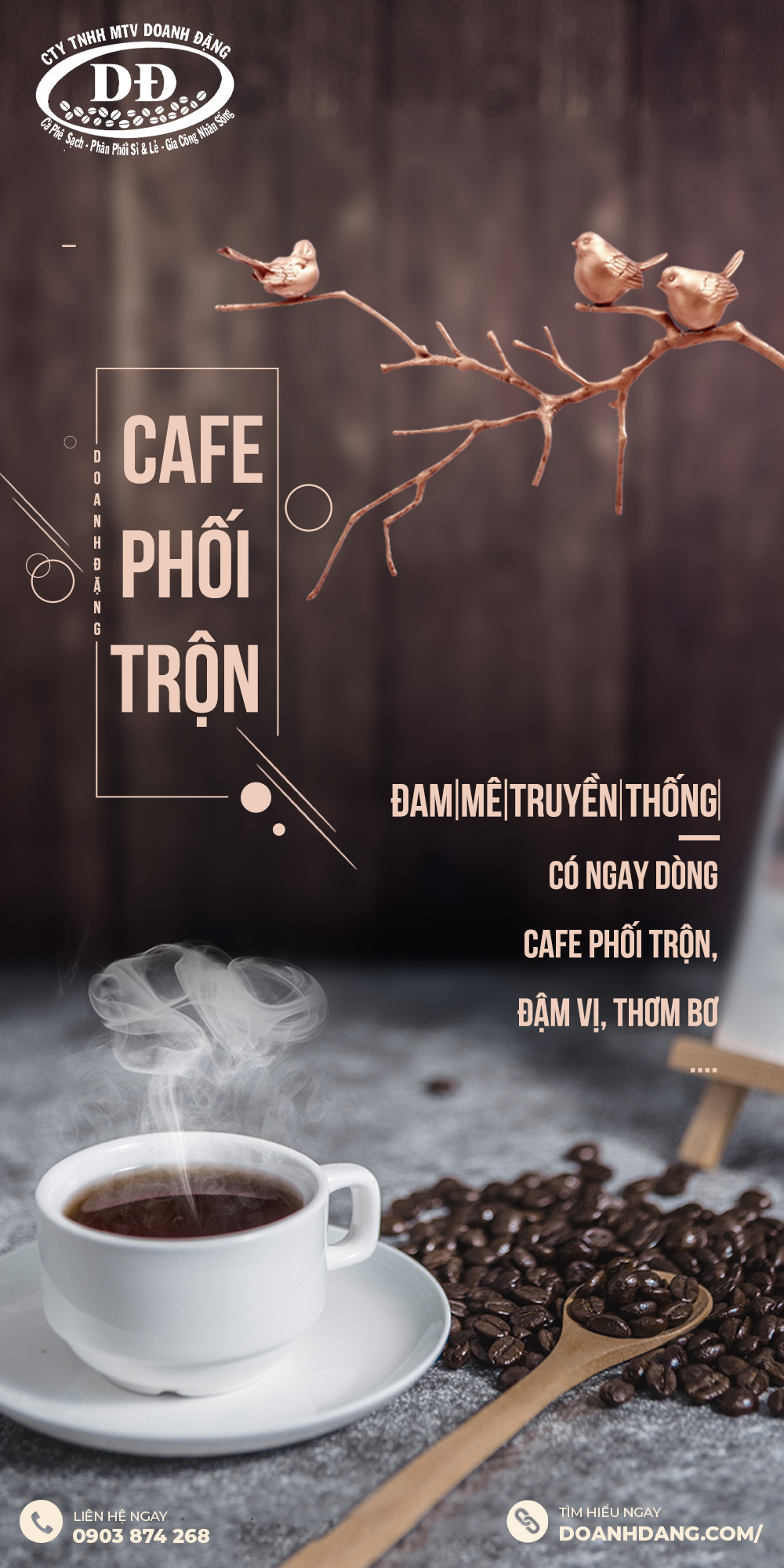 Cafe Đam mê truyền thống hạt , xay chuyên pha phin