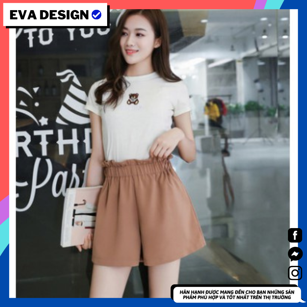 Quần đùi nữ , quần short nữ big size kiểu Hàn ống rộng, thoải mái