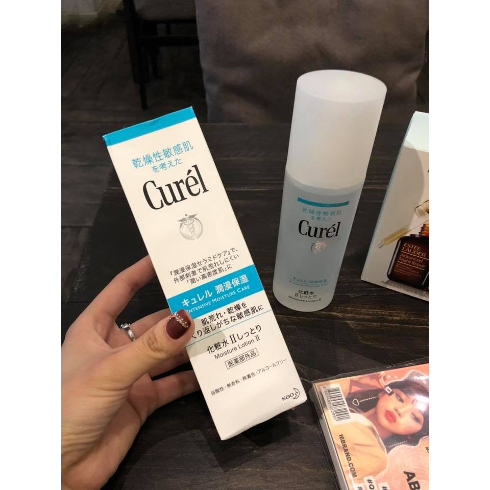 [HCM]Nước hoa hồng dưỡng ẩm Sáng da Curel Moisture Lotion I Light 150mL