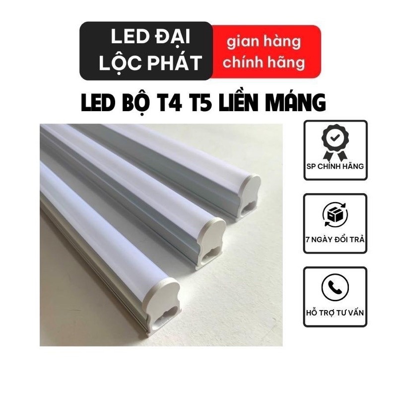 Đèn tuýp led t5 t4 liền máng liền thân cho bể hồ cá cảnh, bóng led t5 t4 8w 30cm