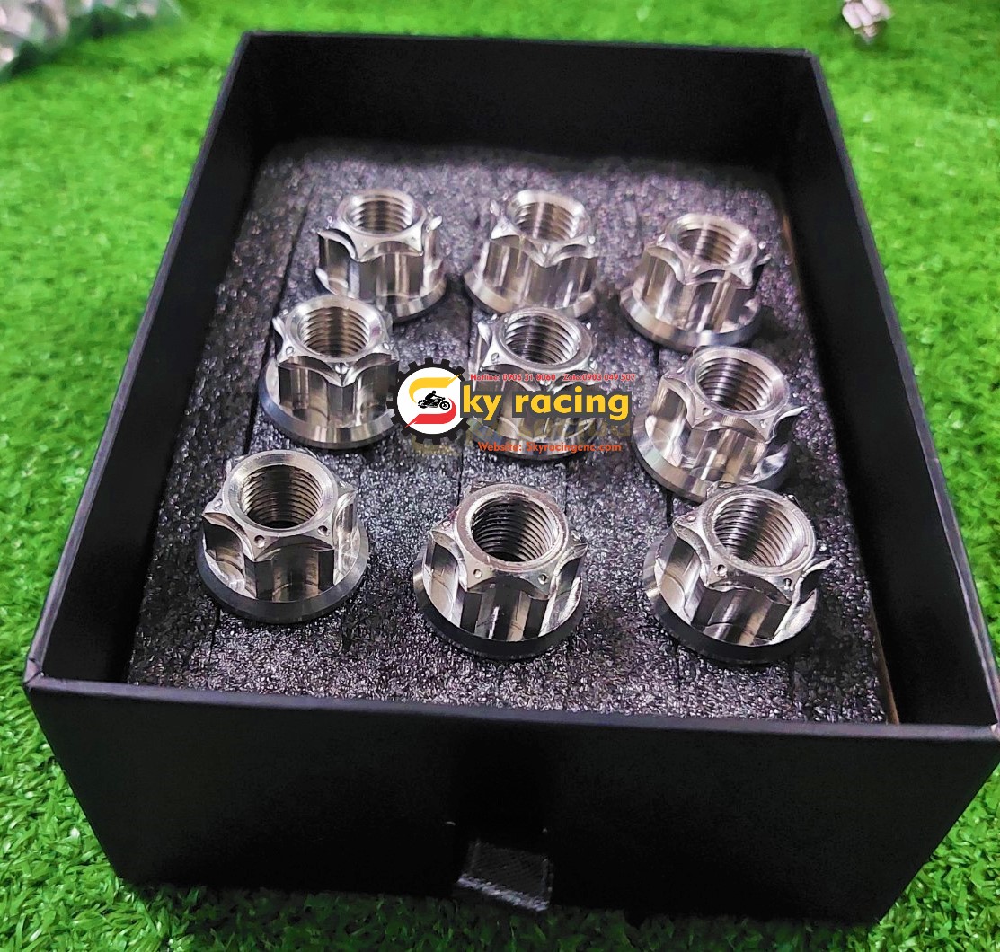Tán inox 304 10li, 12li, 14li gắn cho xe máy.... hở