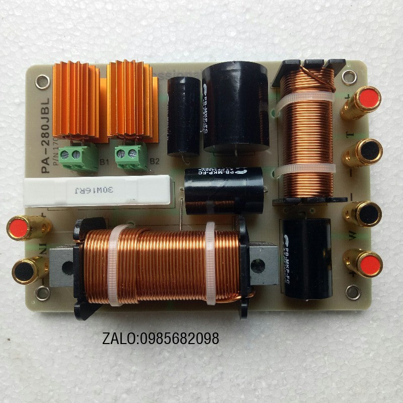 Mạch phân tần loa 2 loa 1 bass 1 treble jbl pa280 - 1 mạch