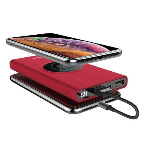 Pin dự phòng ko dây Hoco J37 10.000mah nhôm nguyên khối
