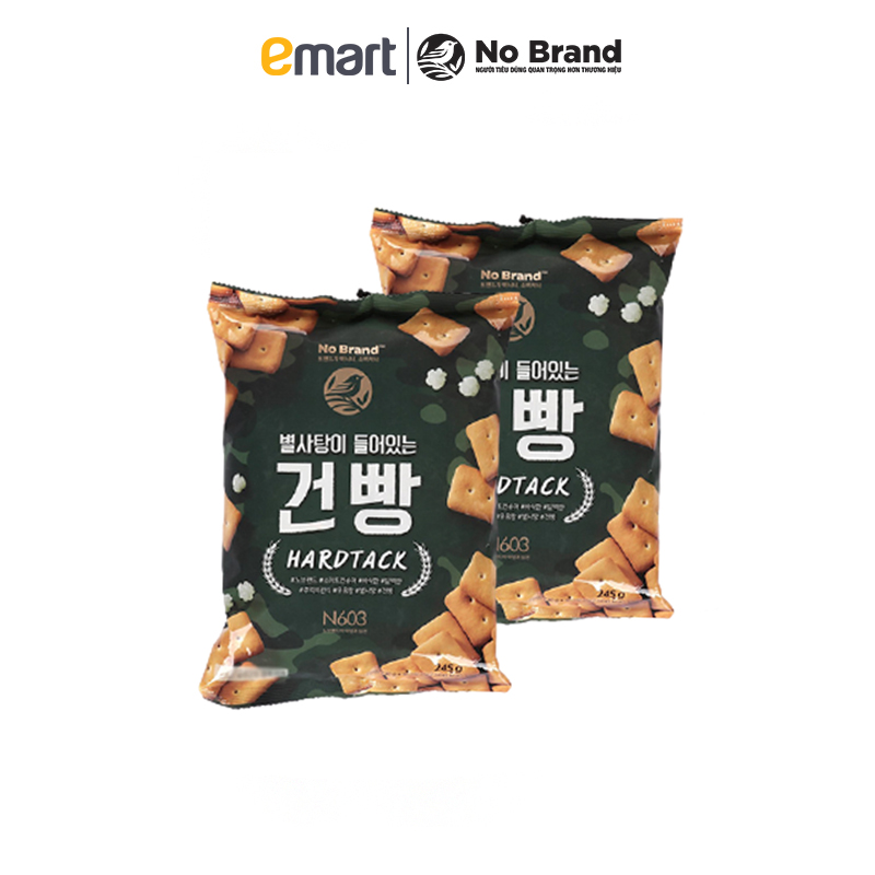 Combo 2 Túi Bánh Quy Giòn Hardtack Kèm Kẹo Đường Sao Thơm Ngọt No Brand Hàn Quốc Gói 245G - Emart VN